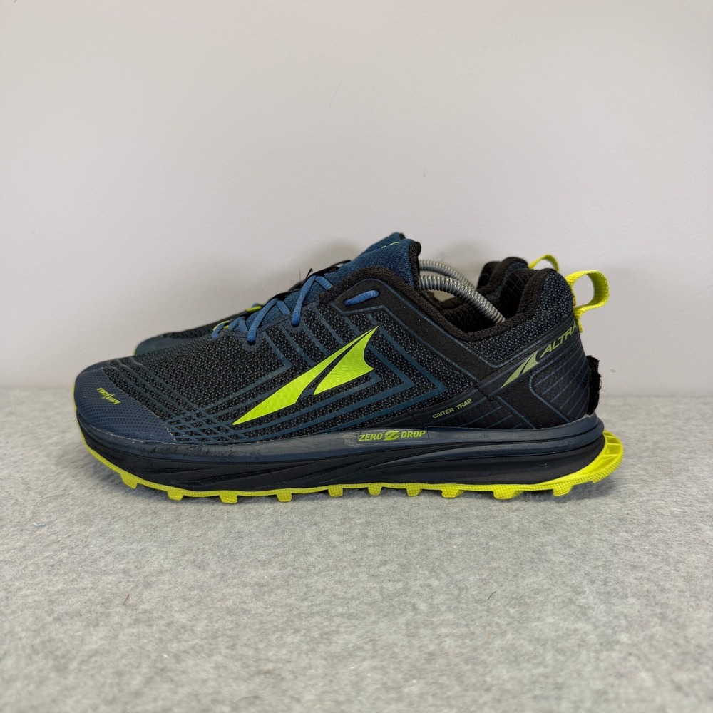 Altra Timp 1.5 Mens Trail Running Shoes Size 8 Black & Lime Green AFM1957F-4